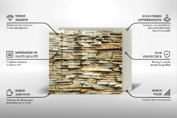 Placă protecție plita Pietre decorative