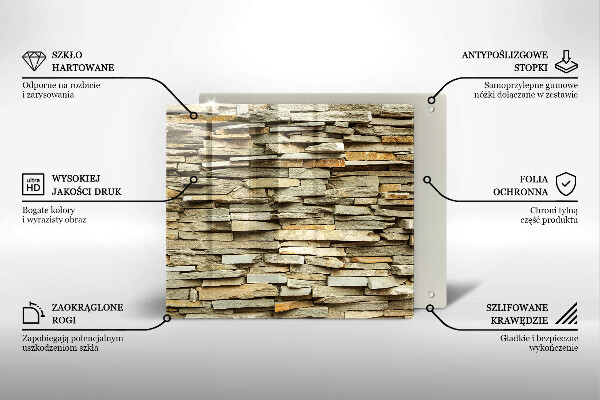 Placă protecție plita Pietre decorative