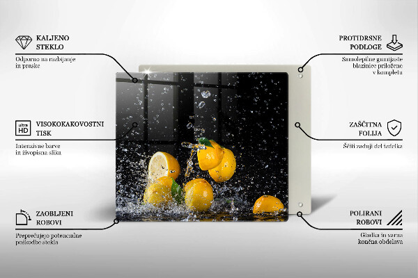Placă protecție plita Fructe suculente de lamaie