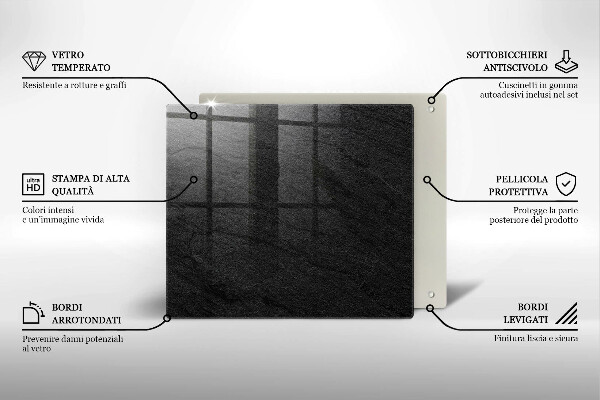 Placă sticla protectie aragaz Textura de piatră