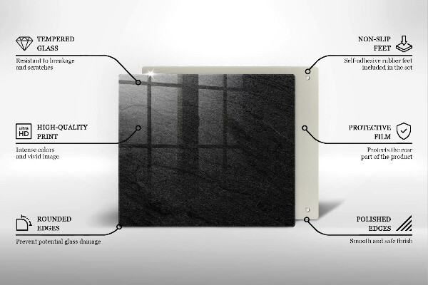 Placă sticla protectie aragaz Textura de piatră