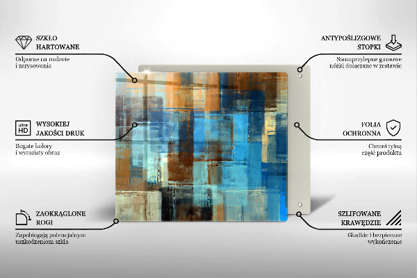 Placă protecție plita Fundal pictat