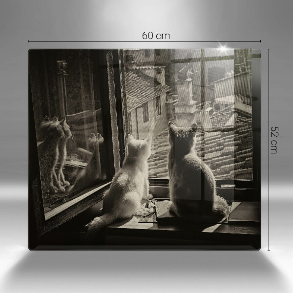 Placă protecție plita Orașul pisicilor și fereastra