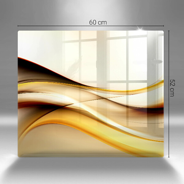 Placă protecție plita Linii de fum abstracte