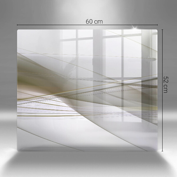 Placă protecție plita Design cu linii abstracte