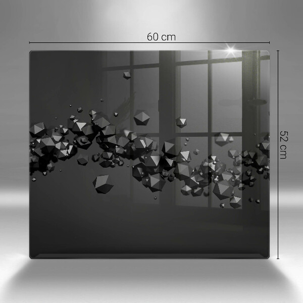 Placă protecție plita Abstracția formelor 3d