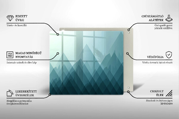 Placă protecție plita Munți abstracti