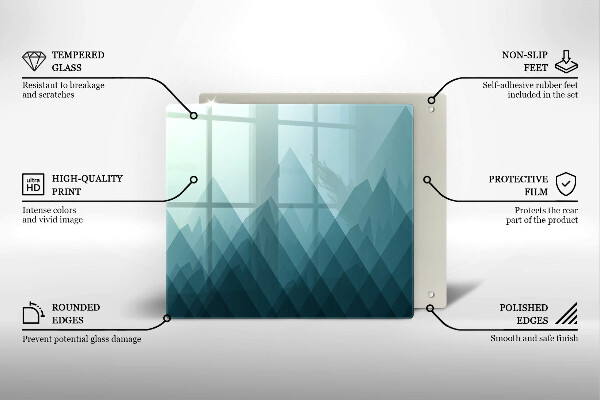 Placă protecție plita Munți abstracti