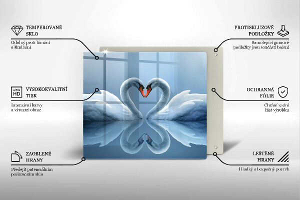 Placă protecție plita Două inimi de lebădă