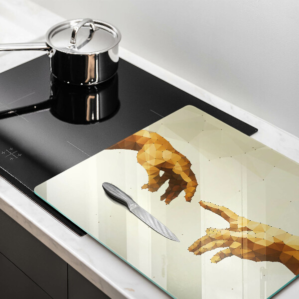 Placă protecție plita Crearea mâinilor lui adam