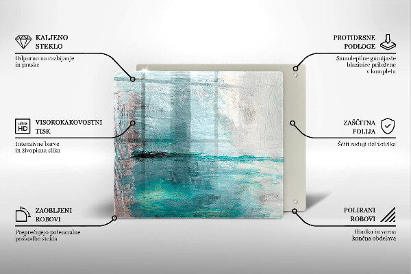 Placă protecție plita Vopsea fundal de abstractie