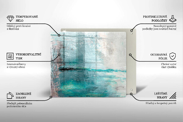 Placă protecție plita Vopsea fundal de abstractie