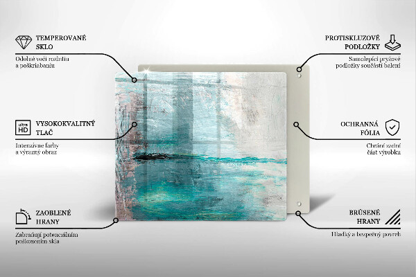 Placă protecție plita Vopsea fundal de abstractie