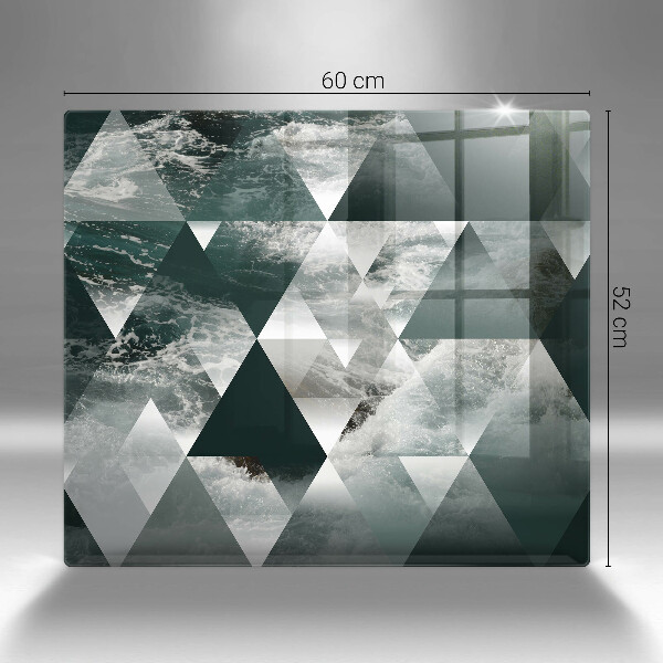 Placă protecție plita Triunghiuri și apă