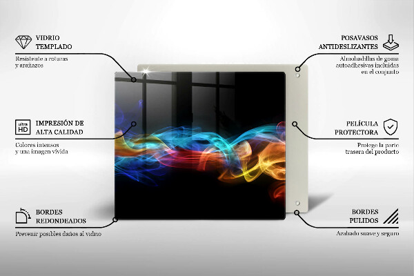 Placă protecție plita Fum colorat