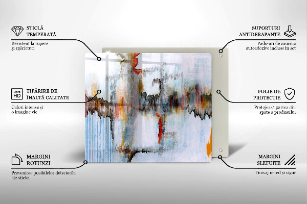 Placă protecție plita Vopsele de abstractie