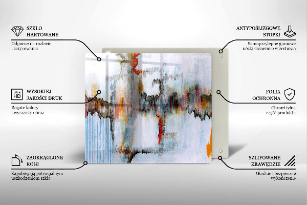 Placă protecție plita Vopsele de abstractie