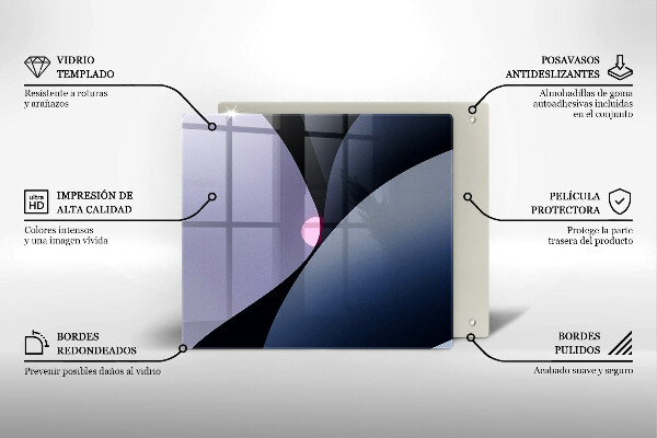 Placă protecție plita Forme abstracte