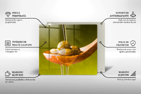 Placă protecție plita Ulei de măsline și măsline