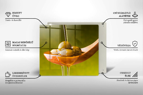 Placă protecție plita Ulei de măsline și măsline