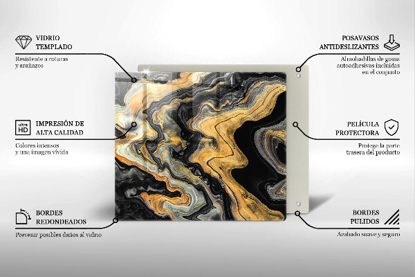 Placă sticla protectie aragaz Structura abstractă