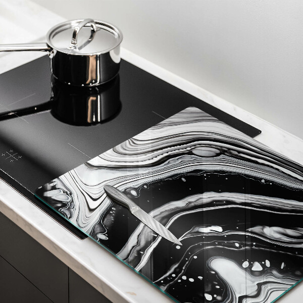 Placă sticla protectie aragaz Abstracția cernelii