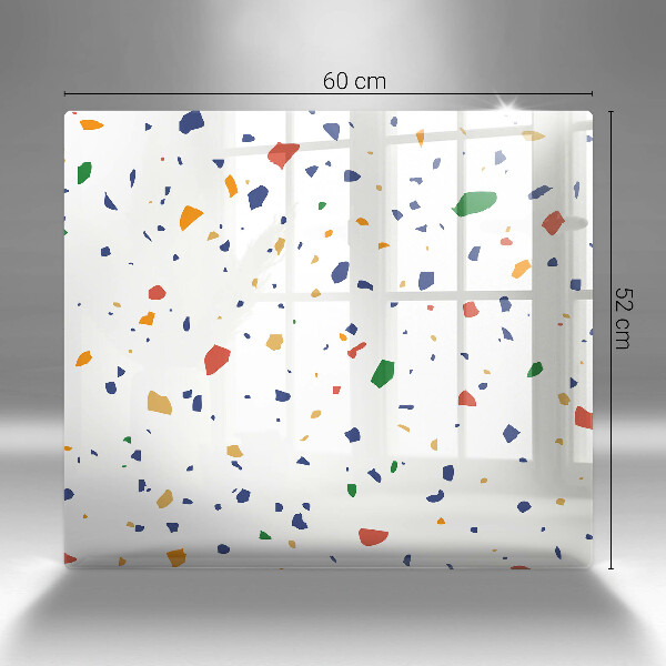 Placă sticla protectie aragaz Gresie colorata