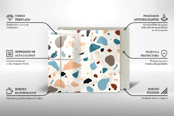 Placă sticla protectie aragaz Gresie decorativa