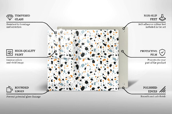 Placă sticla protectie aragaz Gresie decorativa