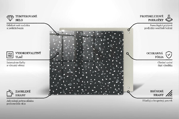 Placă sticla protectie aragaz Piatra decorativa