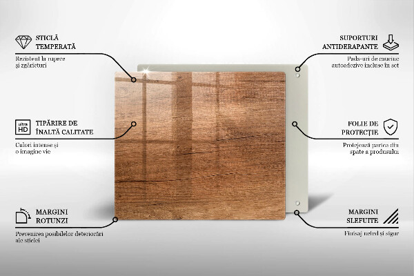 Placă protecție plita Textura lemnului