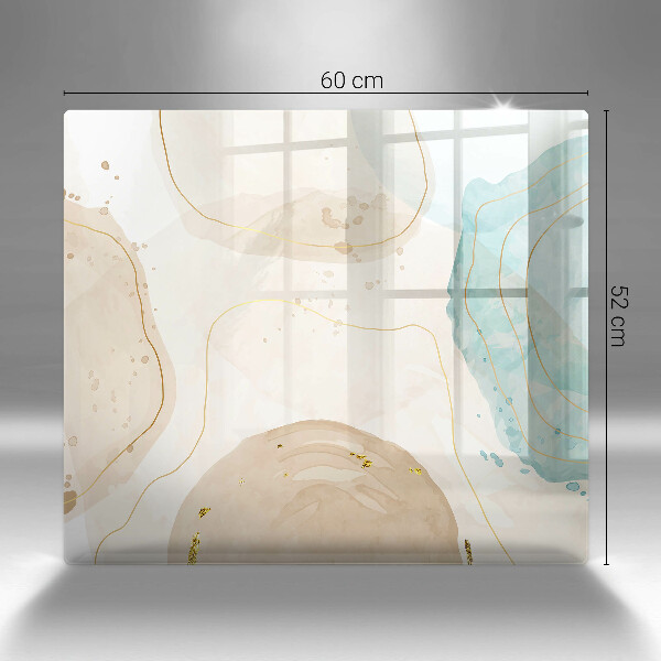 Placă sticla protectie aragaz Forme boho luminoase