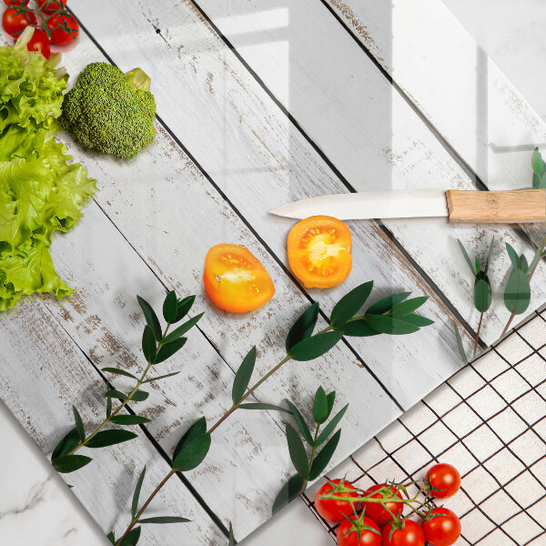 Placă sticla protectie aragaz Scânduri și frunze vechi