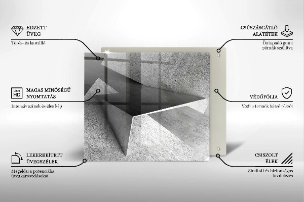 Placă protecție plita Abstracție concretă