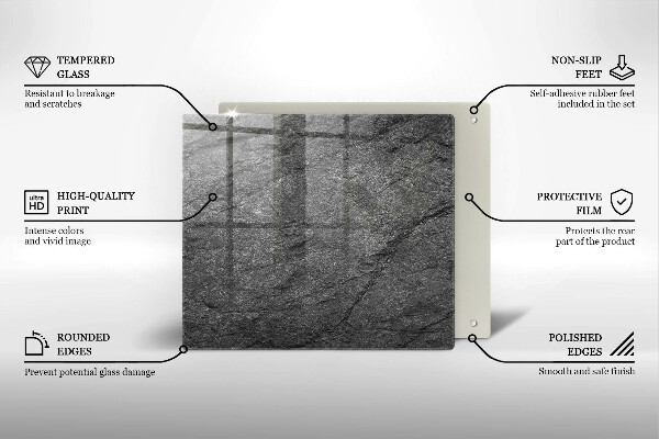 Placă protecție plita Textura de piatră
