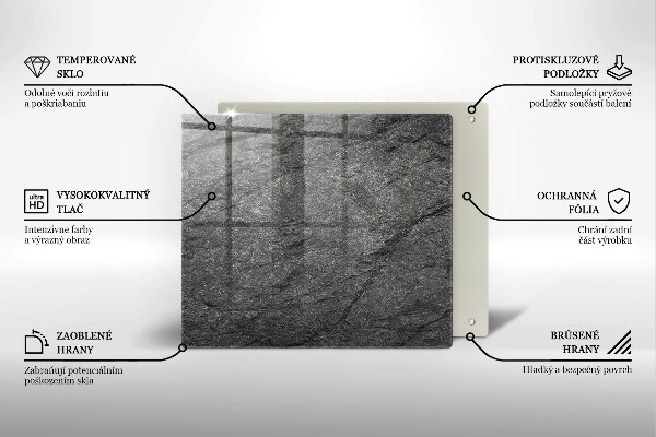 Placă protecție plita Textura de piatră