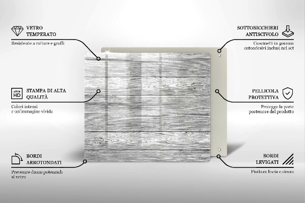 Placă protecție plita Scânduri vechi de lemn