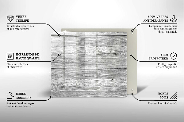 Placă protecție plita Scânduri vechi de lemn
