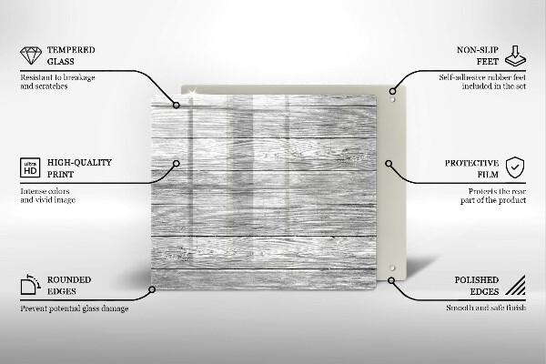 Placă protecție plita Scânduri vechi de lemn