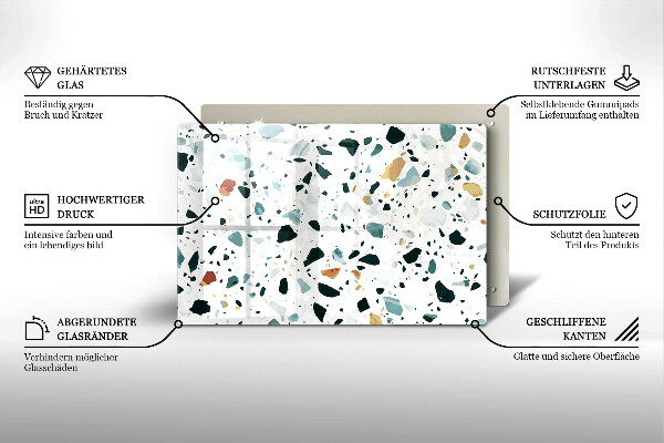 Placă din sticla protectie plita Gresie usoara
