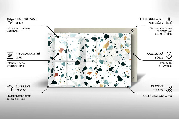 Placă din sticla protectie plita Gresie usoara