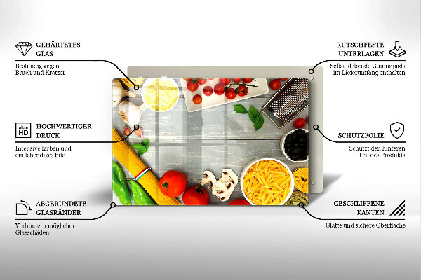 Placă sticla protectie aragaz Mâncare de bucătărie