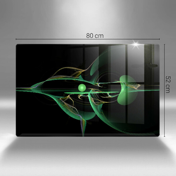 Placă sticla protectie aragaz Abstracția modernă