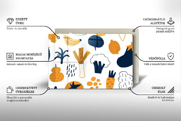 Placă sticla protectie aragaz Ilustrație alimentară