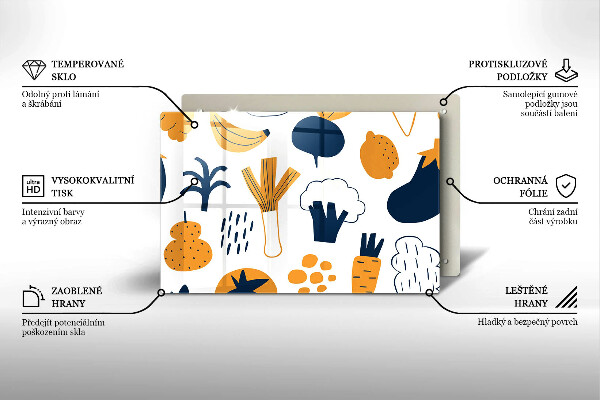 Placă sticla protectie aragaz Ilustrație alimentară