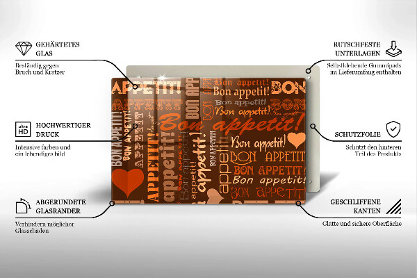 Placă sticla protectie aragaz Bon appetit