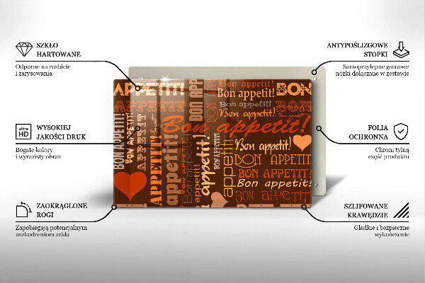 Placă sticla protectie aragaz Bon appetit