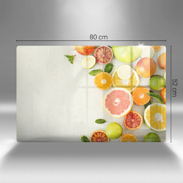 Placă sticla protectie aragaz Citrice