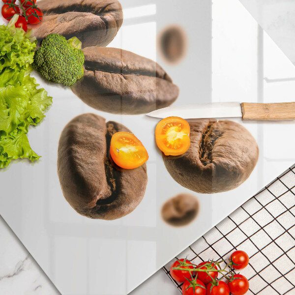 Placă sticla protectie aragaz Boabe de cafea