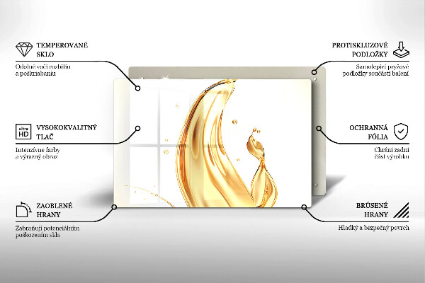 Placă sticla protectie aragaz ulei de masline